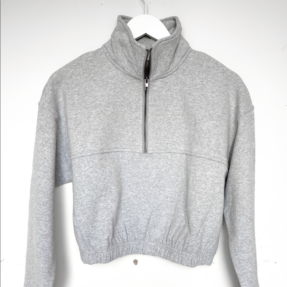 NIA half zip cinched pullover